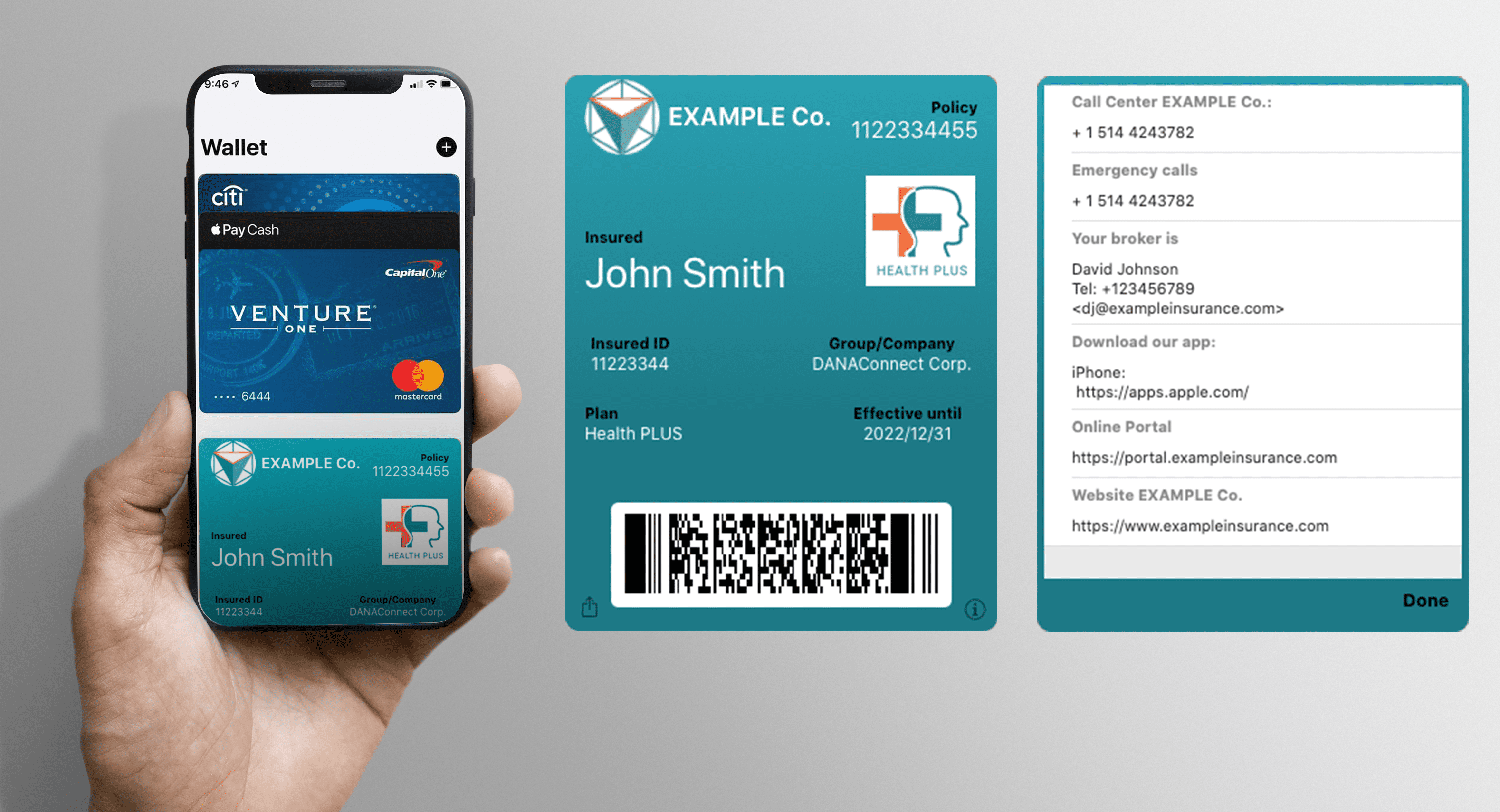 Digital Insurance card eWallet – DANAconnect