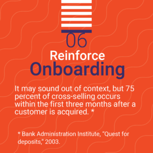 Strengthening the onboarding process improves cross-selling