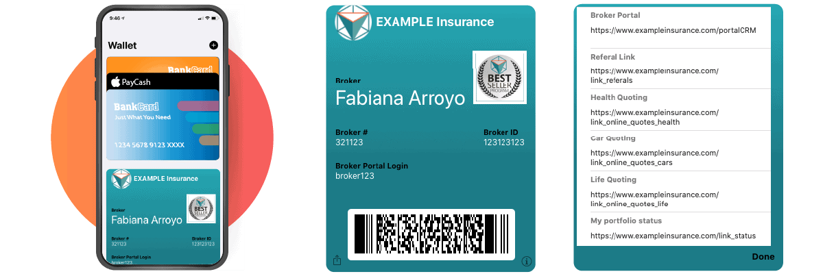 eWallet broker card