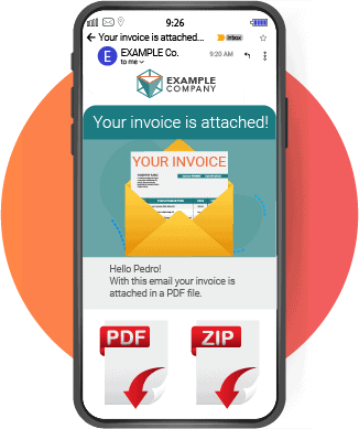 Sending Digital Invoice as Attachment