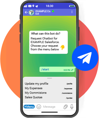 Telegram Chatbot for Sales Force Requests