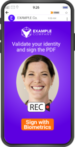 biometric video signature